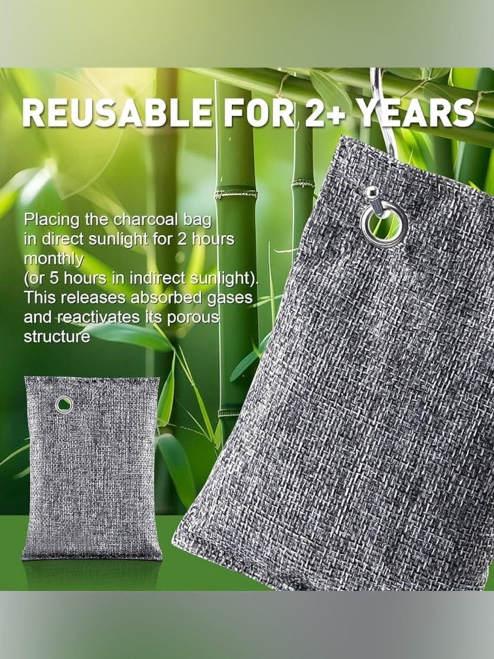 Activated Bamboo Charcoal Bags (1) - Picture 4 of 4